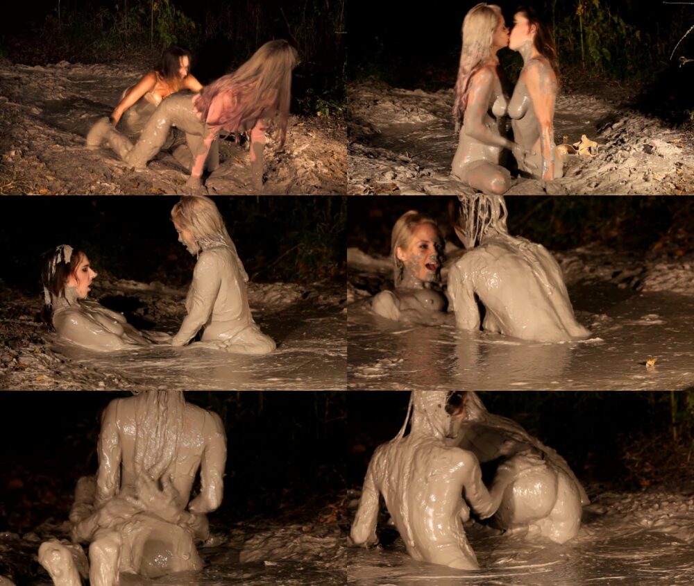 Anabelle Pync and Alora Lesbian Porn in the Mud HD Mud Puddle Visuals