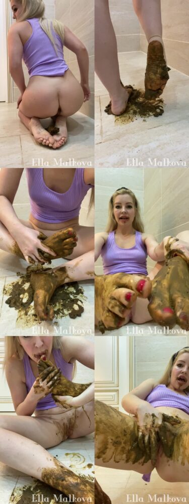 Scat Ella - Shitty Toe feet Sucking CassieScatStore.com