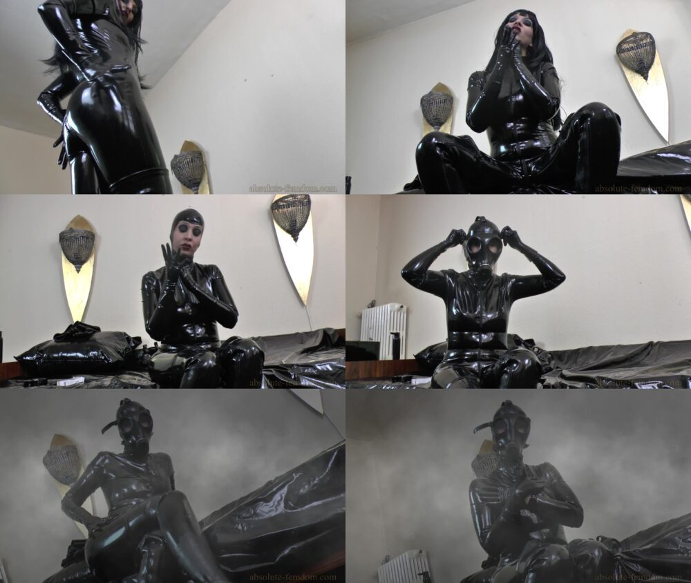 Actress: Rubber Mistress Luana. Title and Studio: Addicted To Latex And Gasmask POV Absolute Femdom