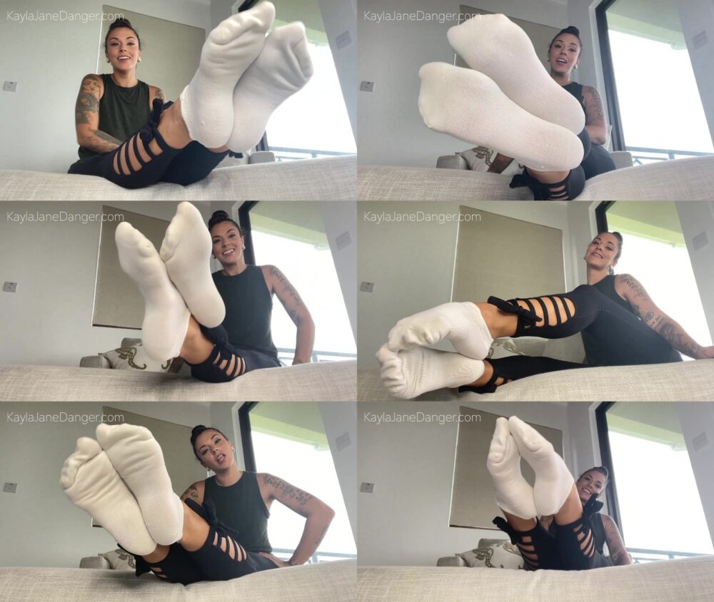 KaylaJaneDanger in Gym Brat Foot Domination & JOI in Sweaty Socks