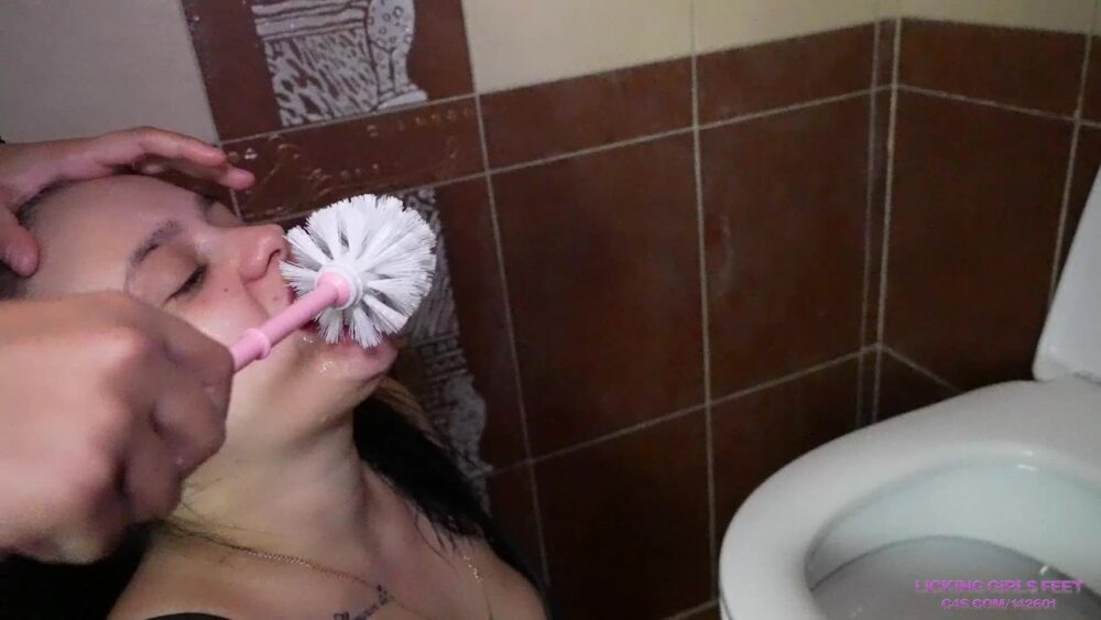 PAMELA and EVELINA – Let’s check how clean our toilet is Licking Girls Feet