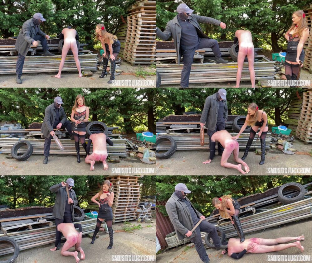 Sadistic Lucy - Thrashing a new slave with my friend Master Bex