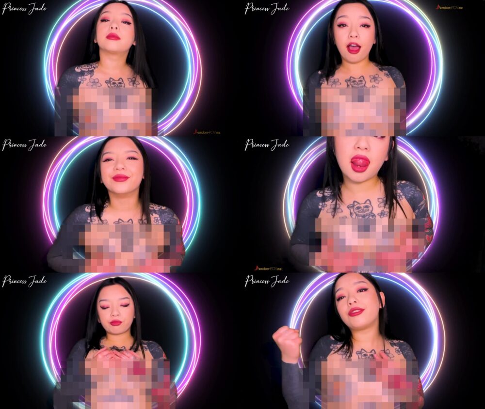 Princess Jade in Stroke To PIXELATED TITS