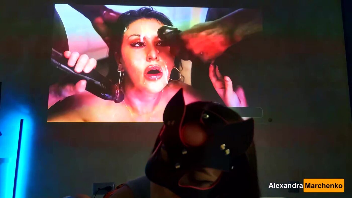 Alexandra Marchenko in Locktober Watching Facial Porn