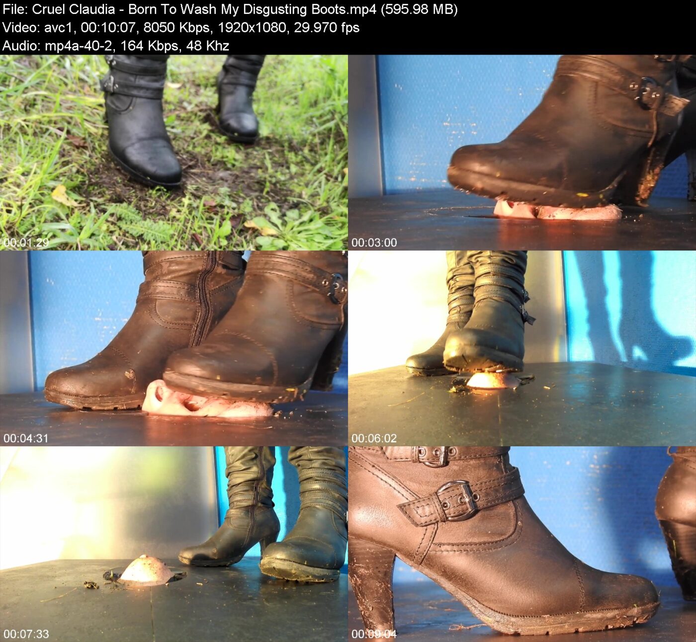 Actress: Cruel Claudia. Title and Studio: Born To Wash My Disgusting Boots