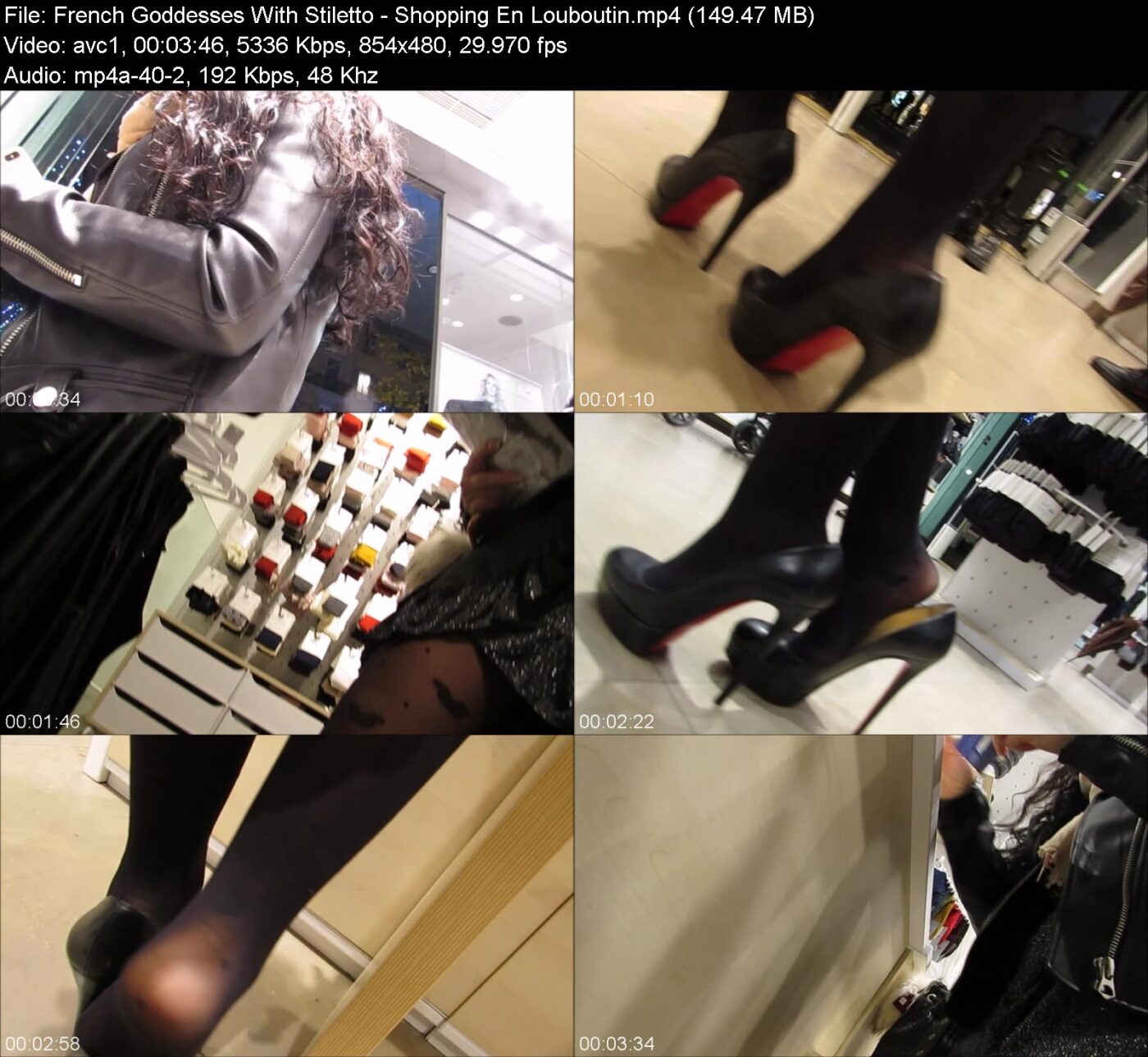 Actress: French Goddesses With Stiletto. Title and Studio: Shopping En Louboutin