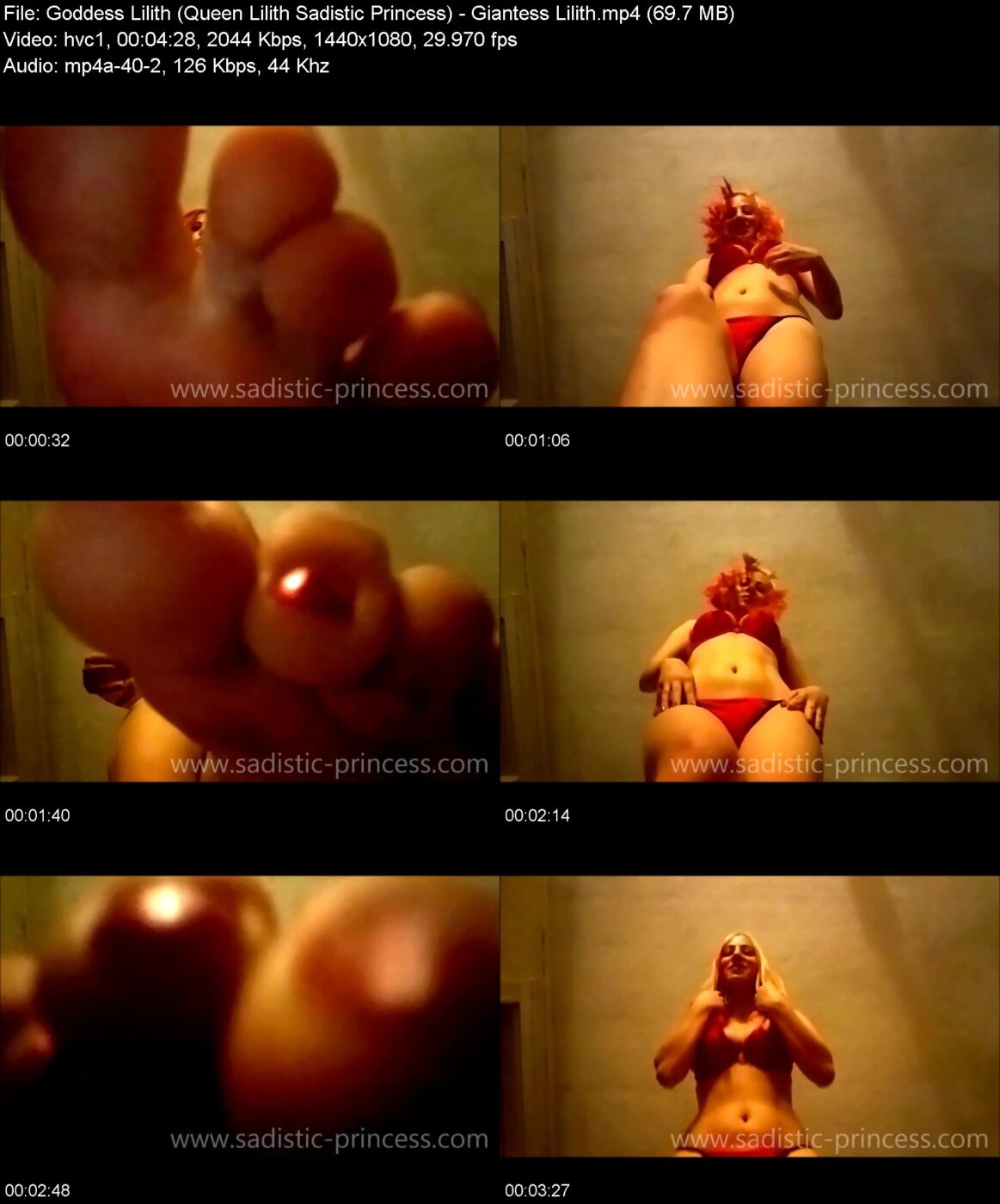 Goddess Lilith (Queen Lilith Sadistic Princess) in Giantess Lilith