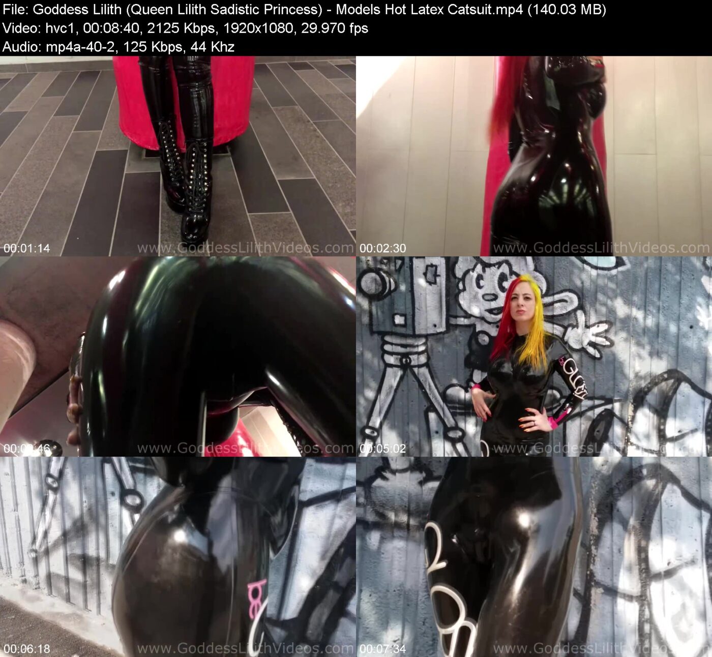 Goddess Lilith (Queen Lilith Sadistic Princess) in Models Hot Latex Catsuit