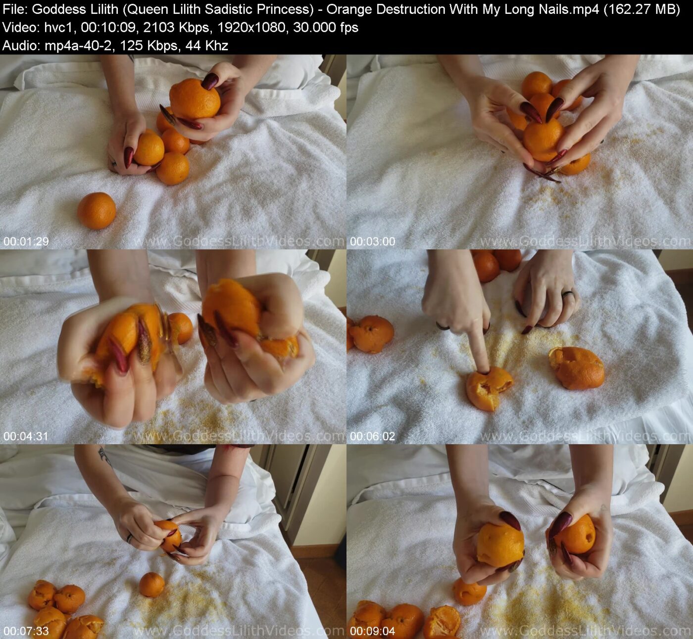 Goddess Lilith (Queen Lilith Sadistic Princess) - Orange Destruction With My Long Nails