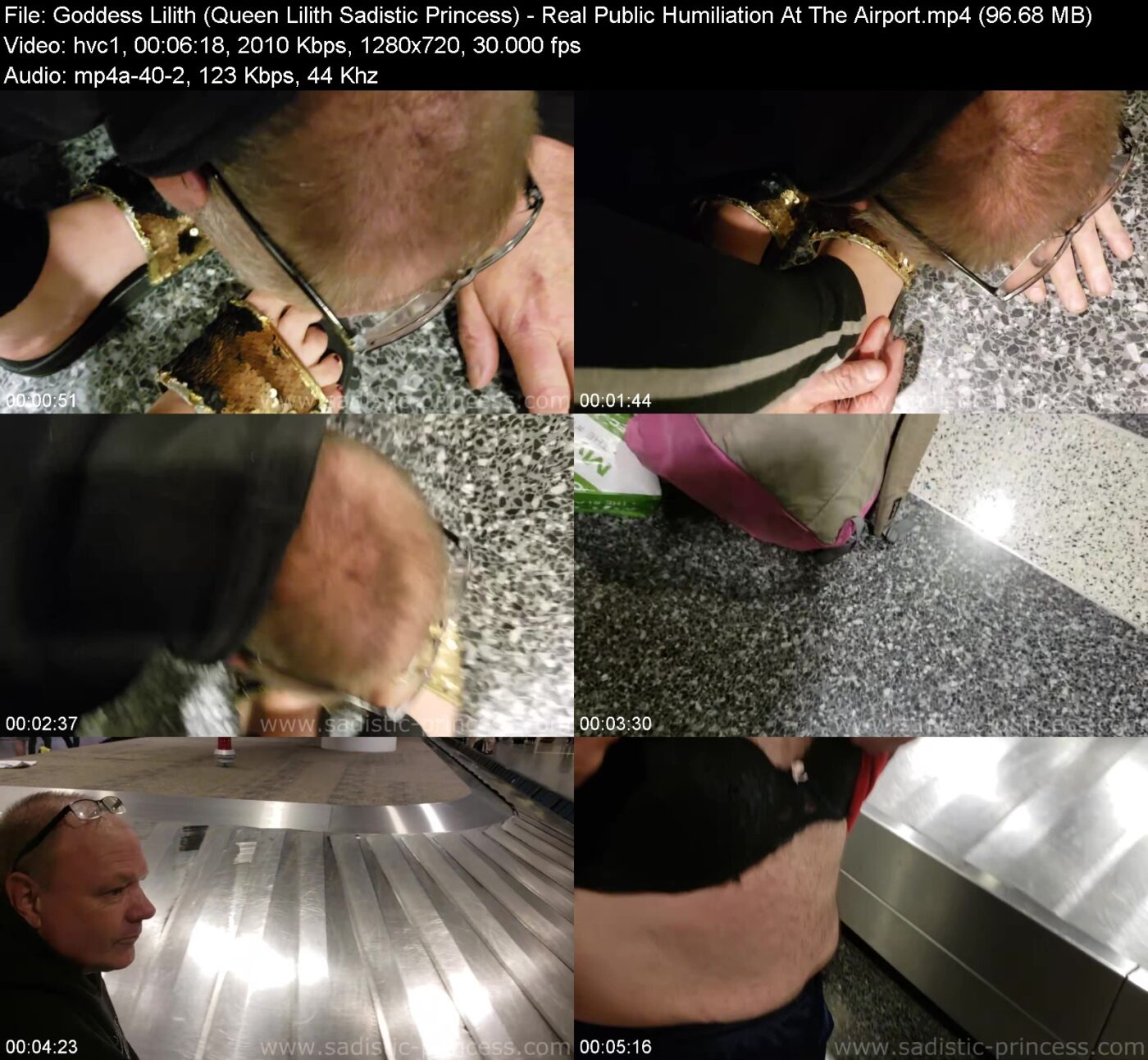 Goddess Lilith (Queen Lilith Sadistic Princess) in Real Public Humiliation At The Airport