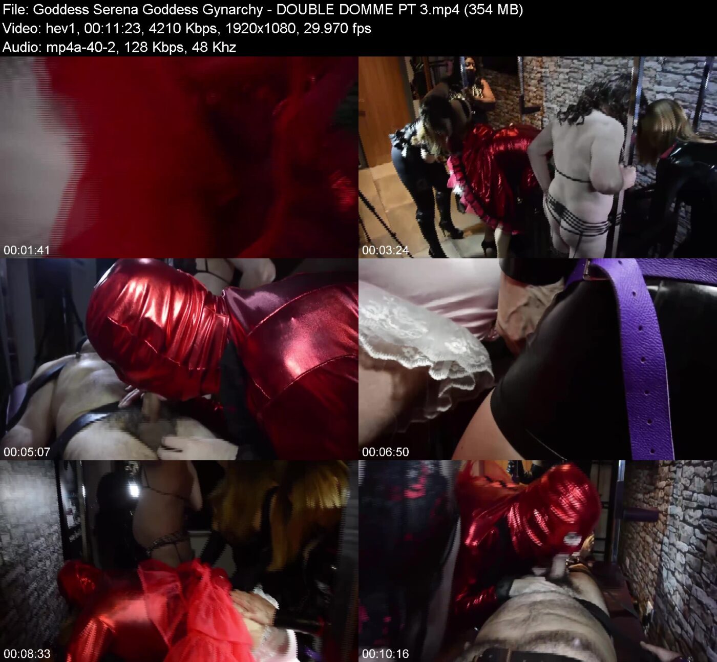 Goddess Serena Goddess Gynarchy in DOUBLE DOMME PT 3