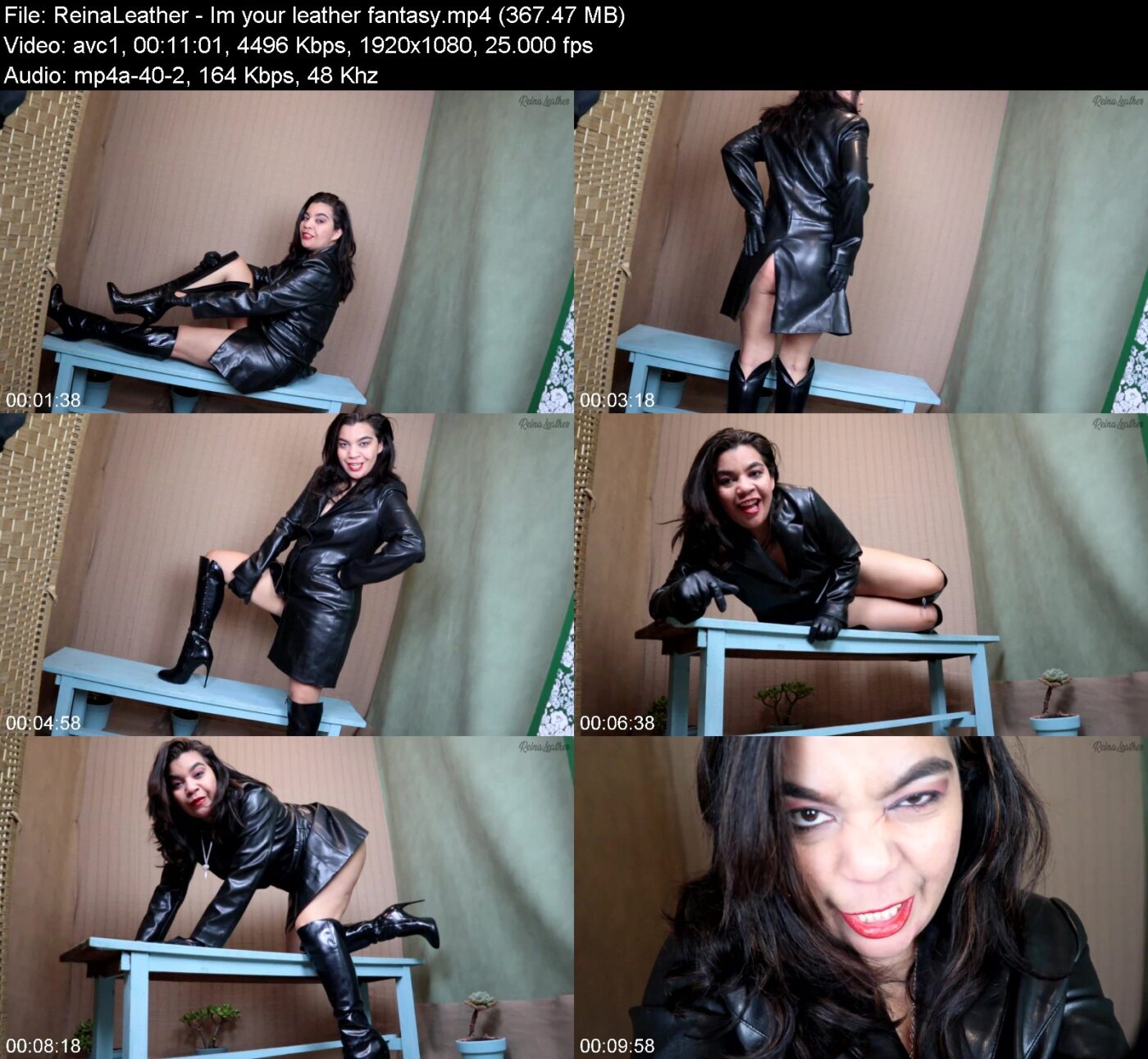 Actress: ReinaLeather. Title and Studio: Im your leather fantasy