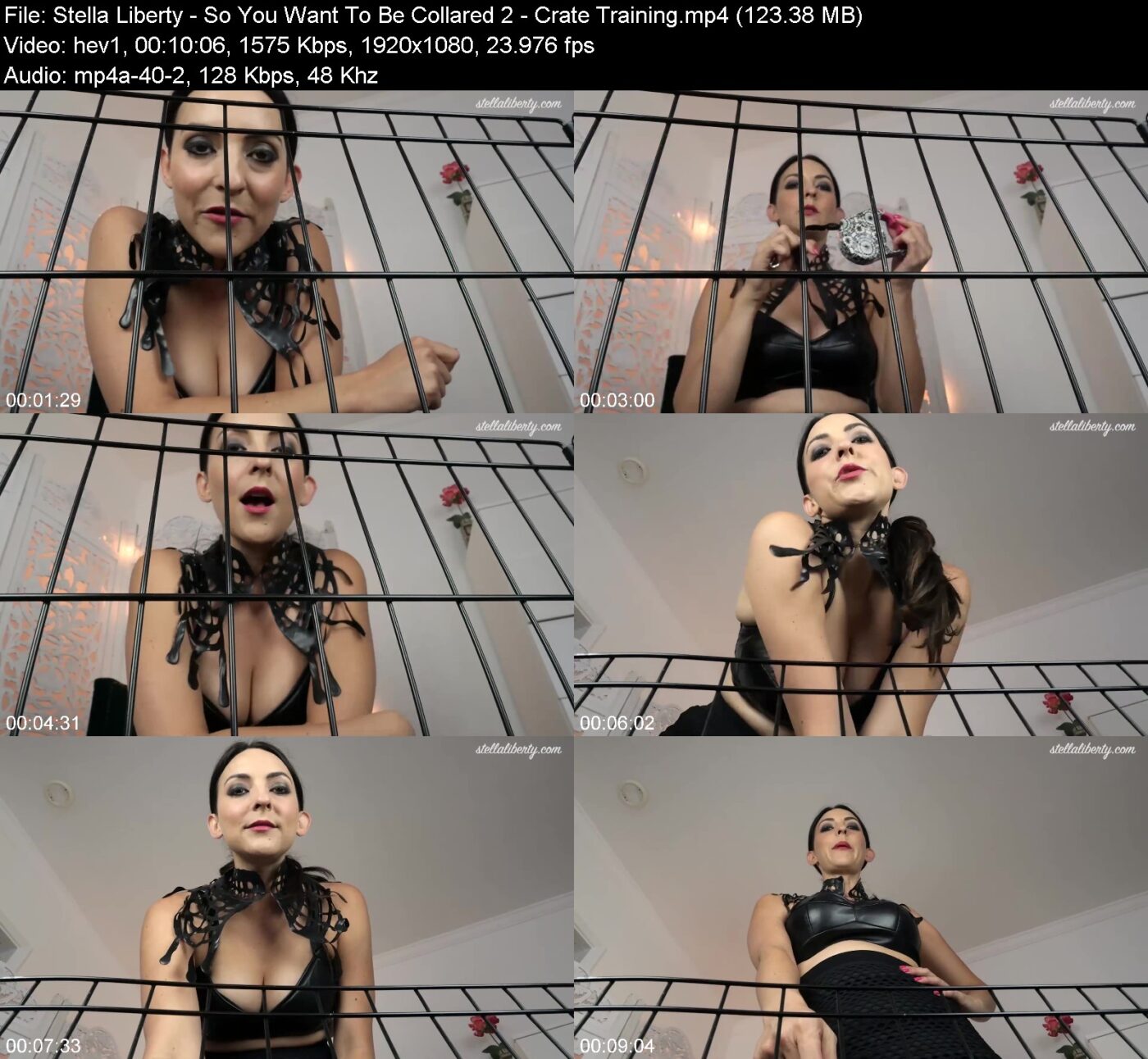Actress: Stella Liberty. Title and Studio: So You Want To Be Collared 2 – Crate Training