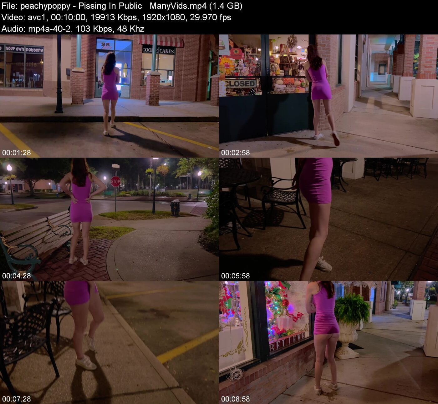 Actress: peachypoppy. Title and Studio: Pissing In Public   ManyVids