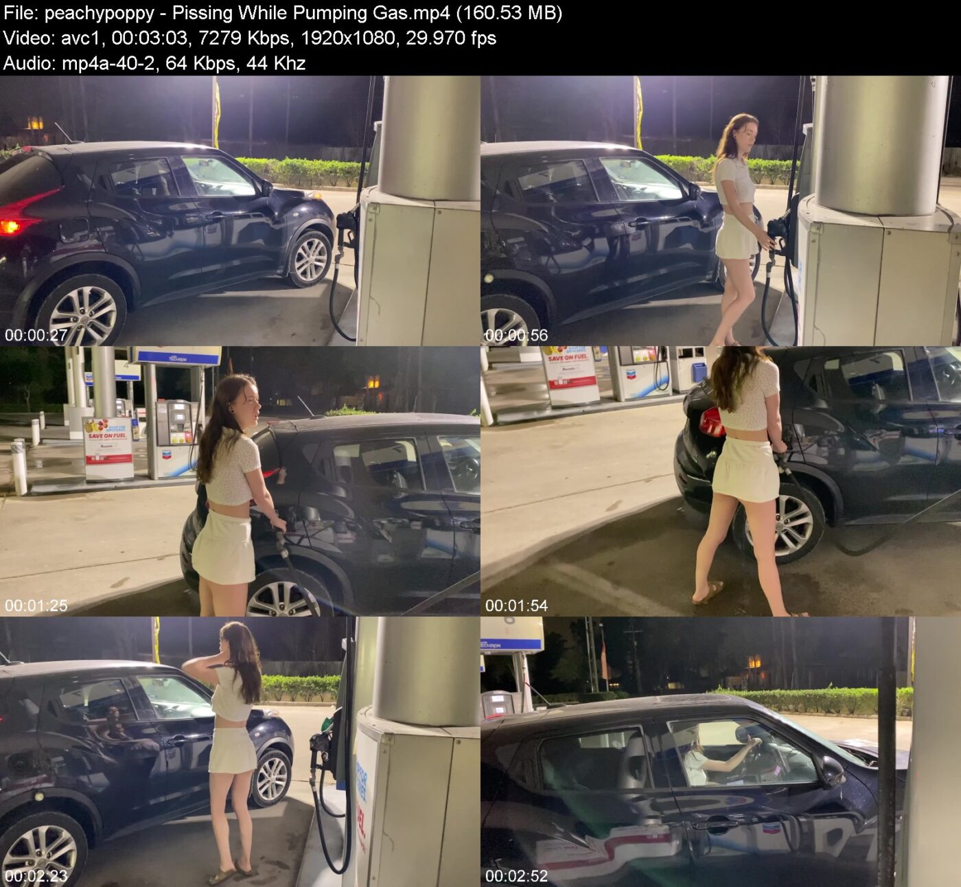 peachypoppy - Pissing While Pumping Gas