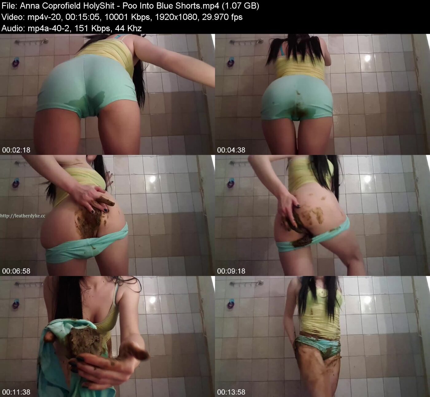 Actress: Anna Coprofield HolyShit. Title and Studio: Poo Into Blue Shorts