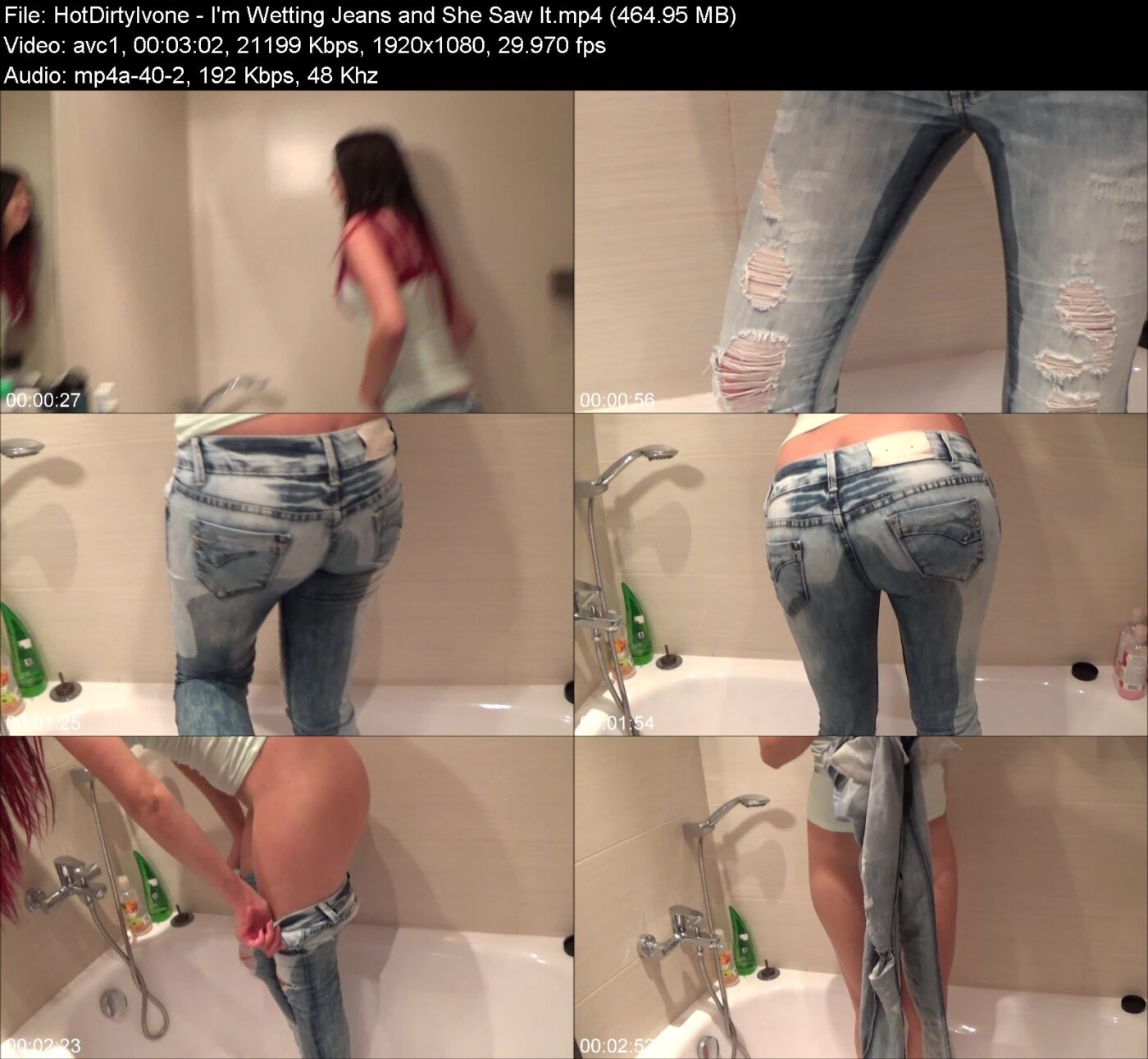 Actress: HotDirtyIvone. Title and Studio: I’m Wetting Jeans and She Saw It