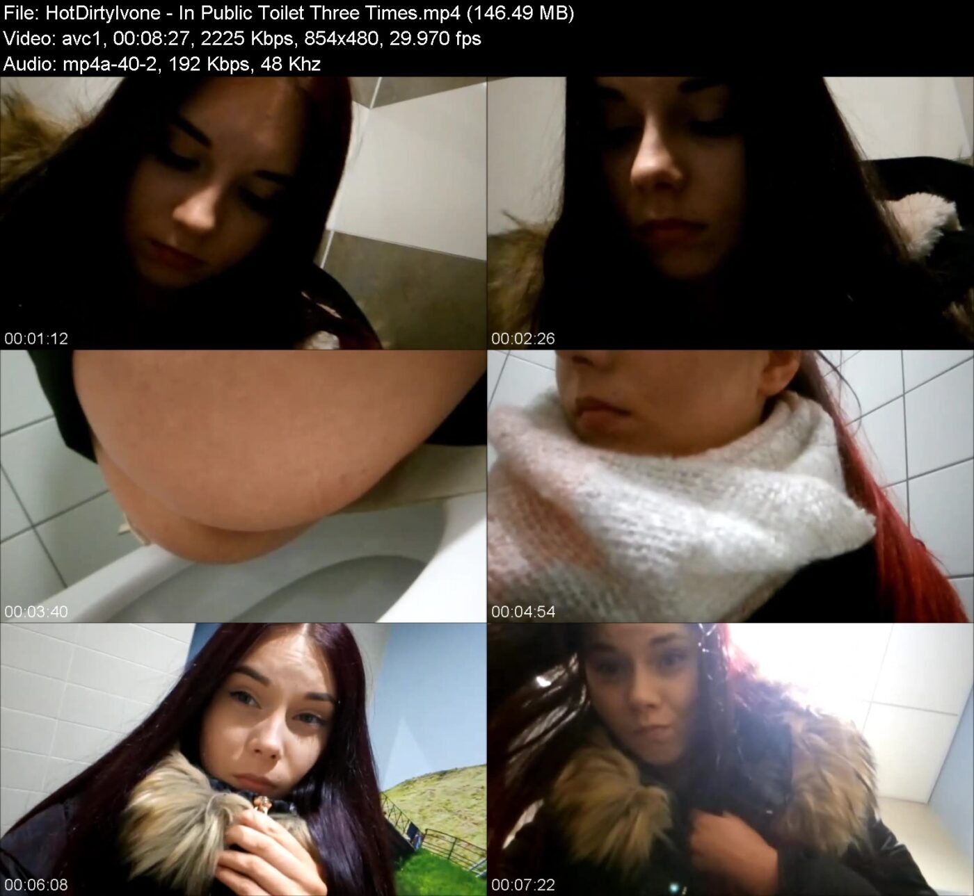 Actress: HotDirtyIvone. Title and Studio: In Public Toilet Three Times