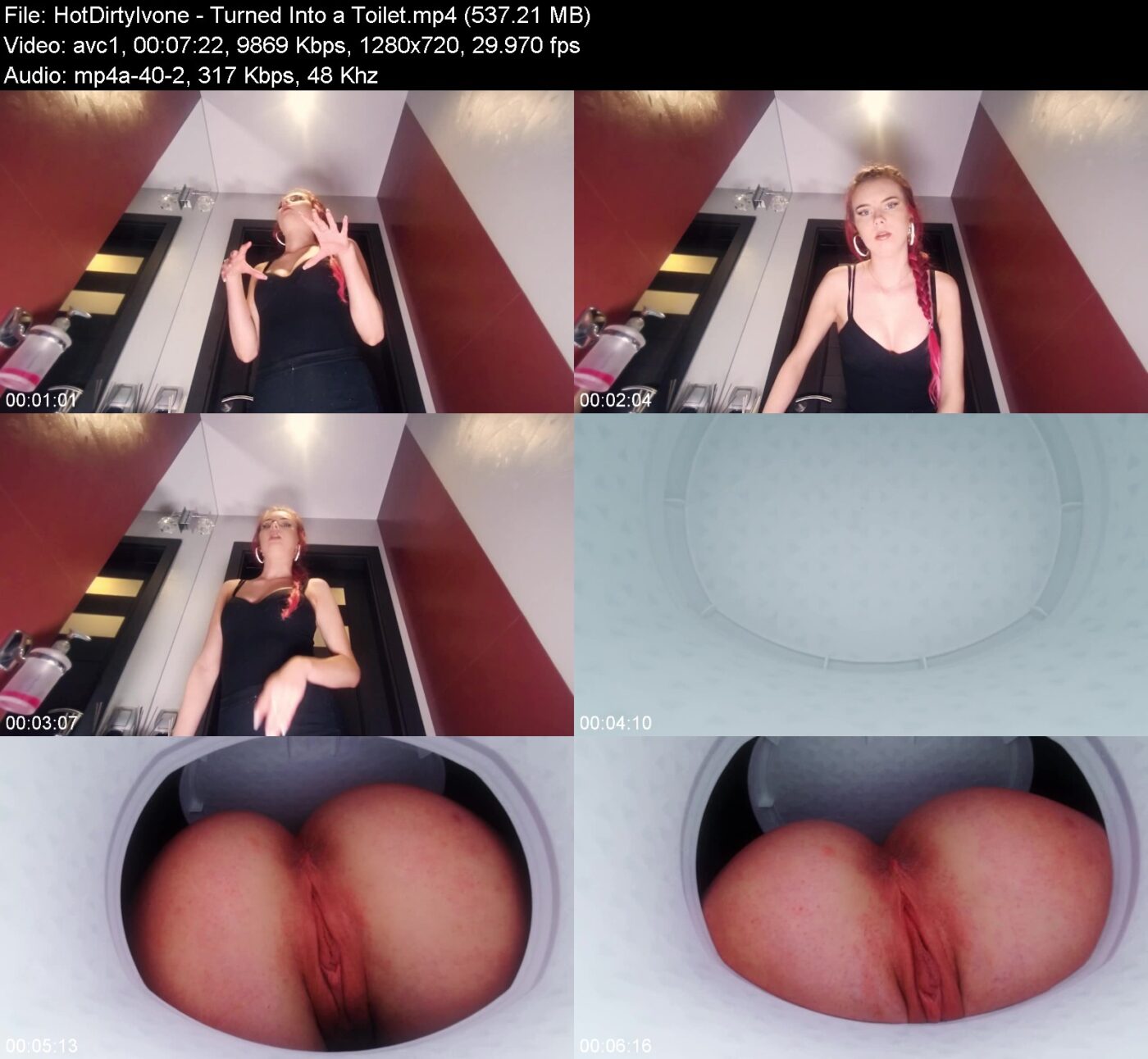 Actress: HotDirtyIvone. Title and Studio: Turned Into a Toilet