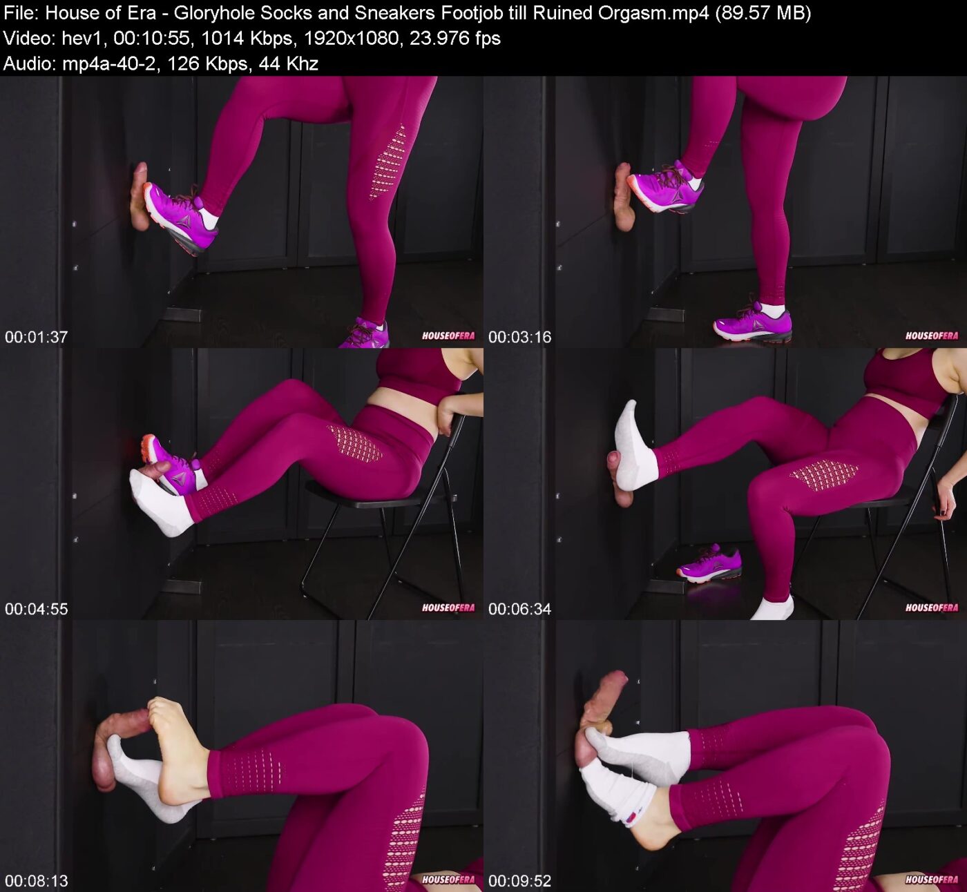 Actress: House of Era. Title and Studio: Gloryhole Socks and Sneakers Footjob till Ruined Orgasm
