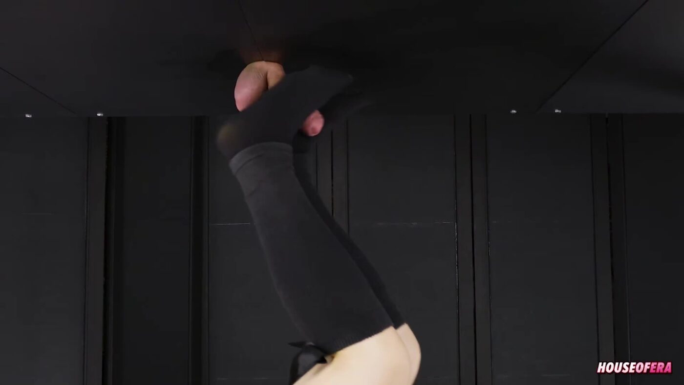 Actress: House of Era. Title and Studio: Milking Table FemDom Footjob and Handjob – Cum on Feet