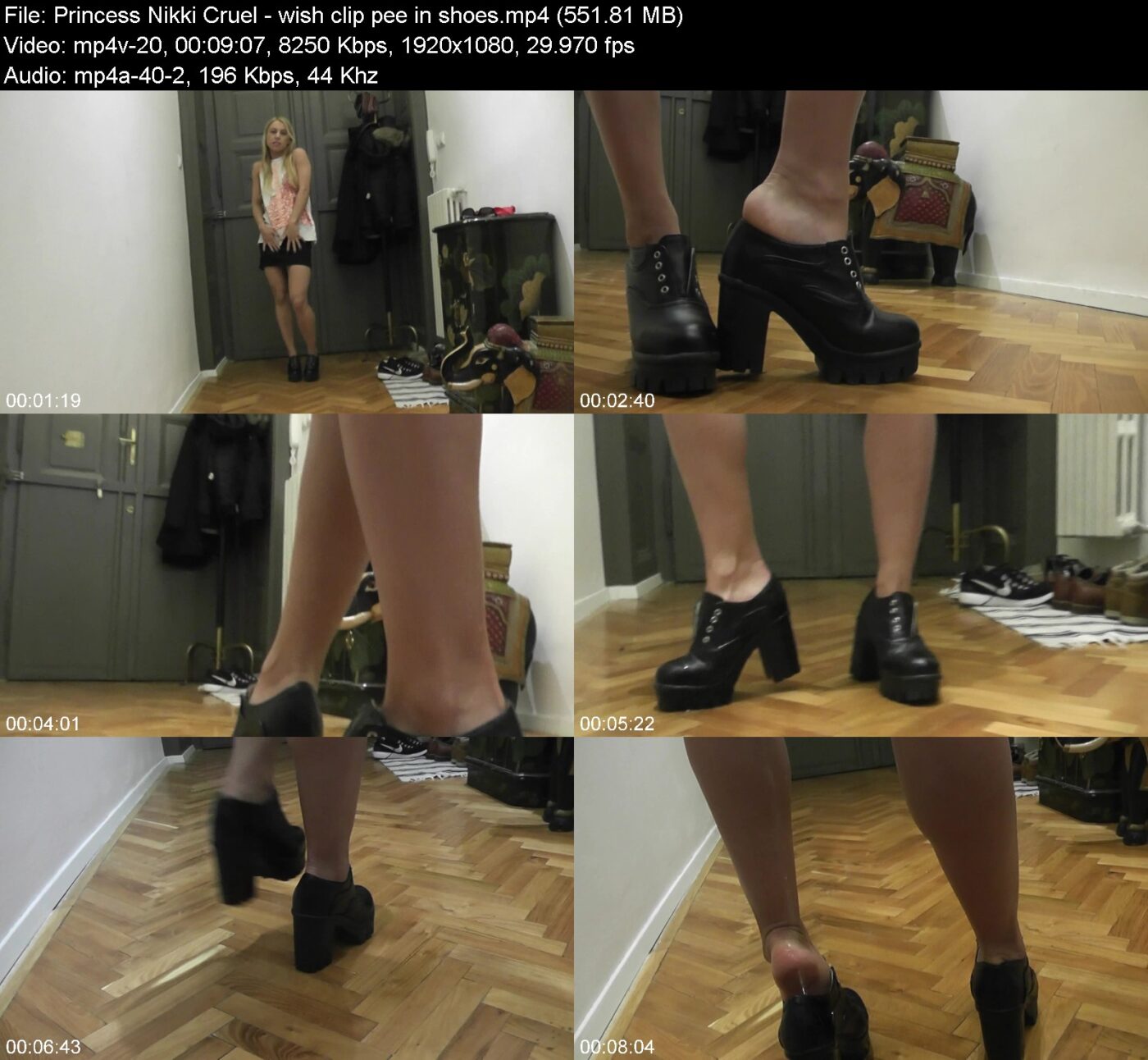 Princess Nikki Cruel - wish clip pee in shoes