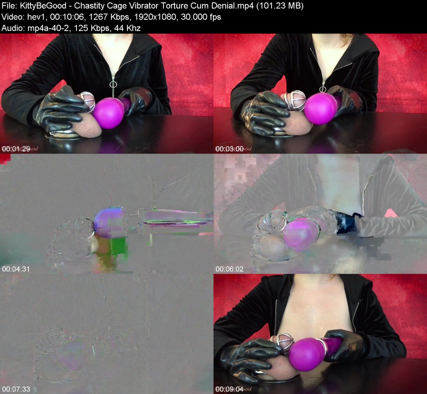 Actress: KittyBeGood. Title and Studio: Chastity Cage Vibrator Torture Cum Denial