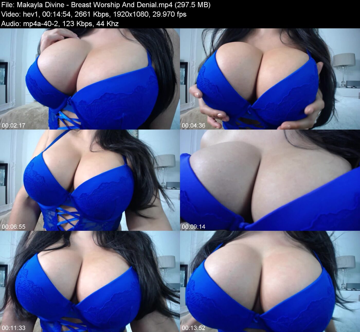 Actress: Makayla Divine. Title and Studio: Breast Worship And Denial