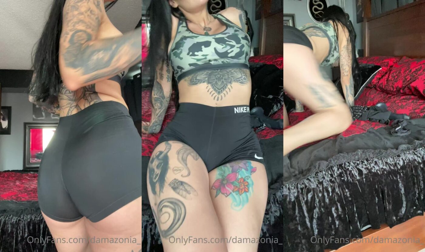 Mistress Damazonia in I Caught You Staring At My Crotch At The Gym