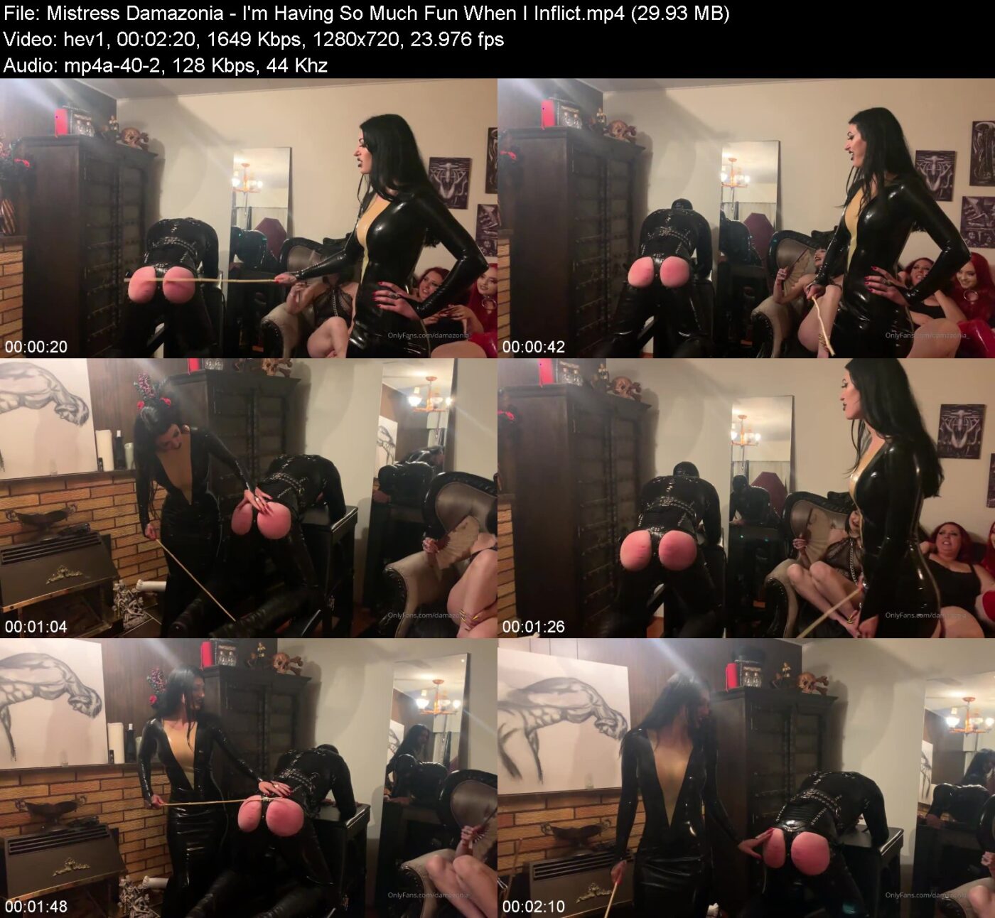 Actress: Mistress Damazonia. Title and Studio: I’m Having So Much Fun When I Inflict