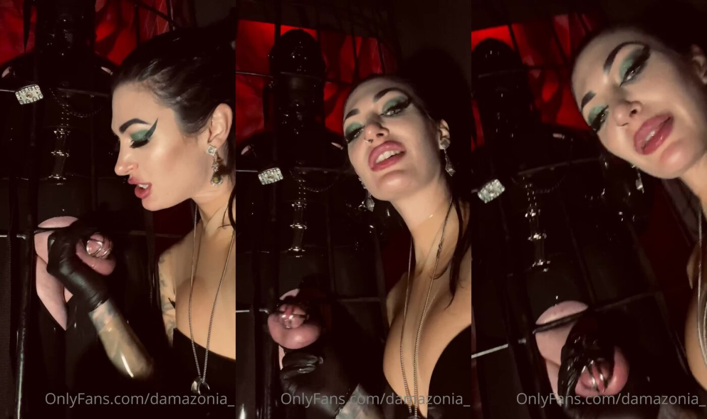 Actress: Mistress Damazonia. Title and Studio: Who Else Dreams To Be Locked Up By Me
