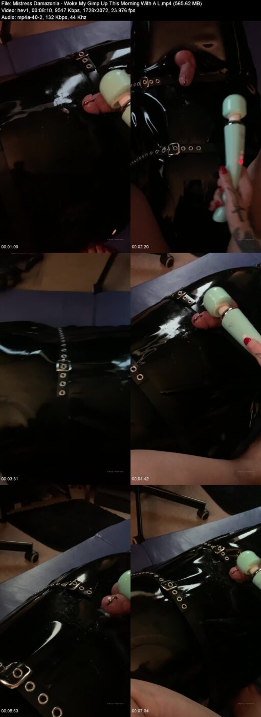 Actress: Mistress Damazonia. Title and Studio: Woke My Gimp Up This Morning With A L