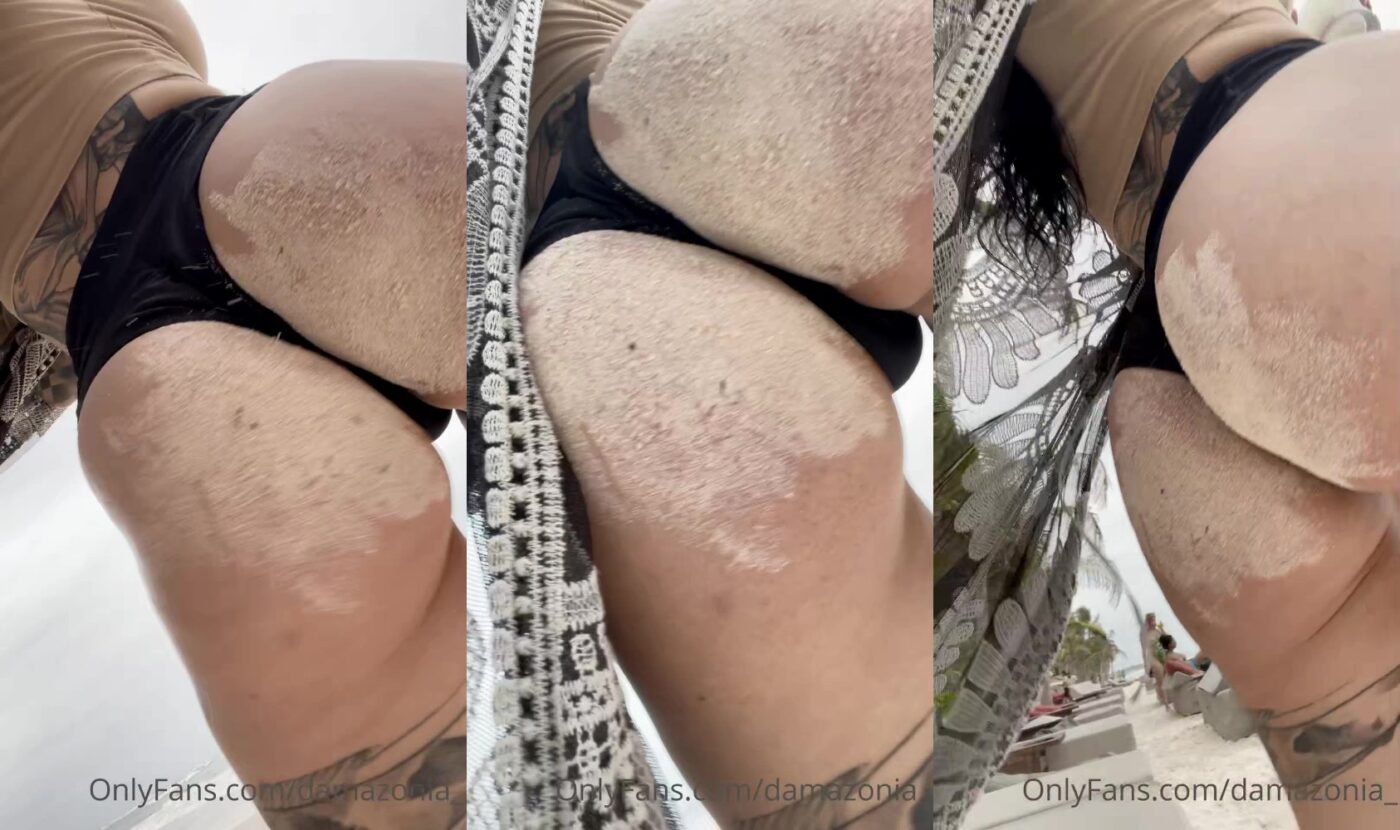 Mistress Damazonia in Worship My Sand Covered Ass