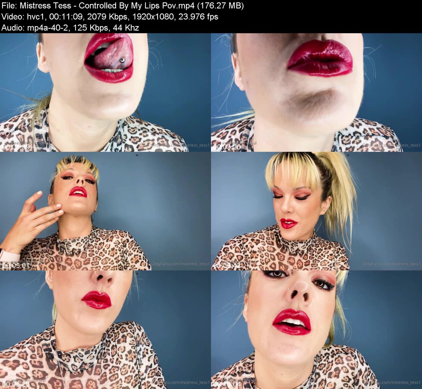 Actress: Mistress Tess. Title and Studio: Controlled By My Lips Pov