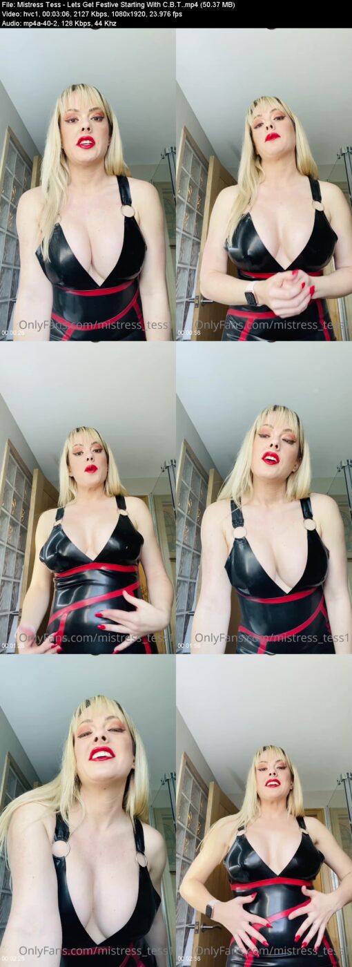 Mistress Tess - Lets Get Festive Starting With C.B.T.