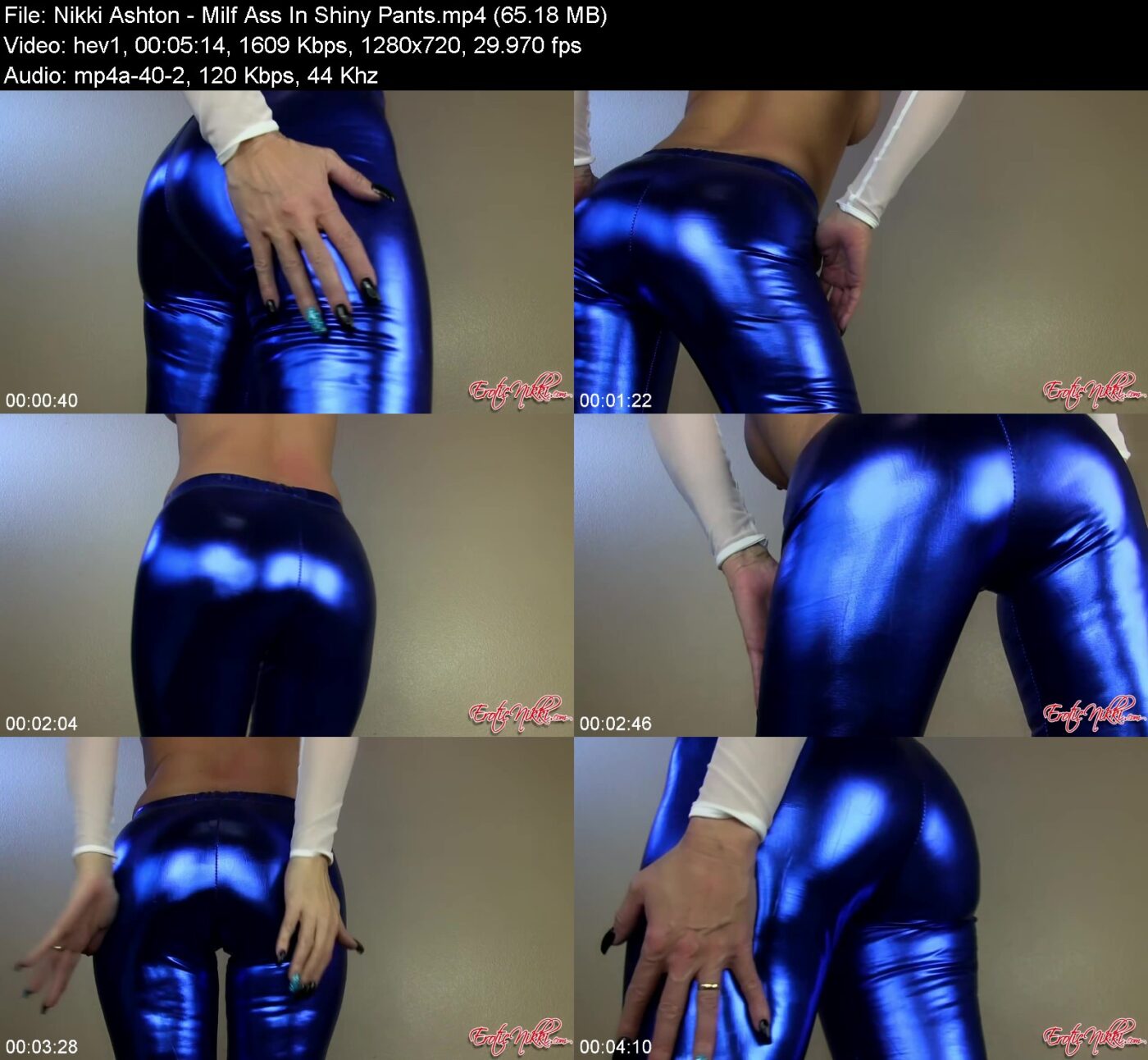 Nikki Ashton in Milf Ass In Shiny Pants
