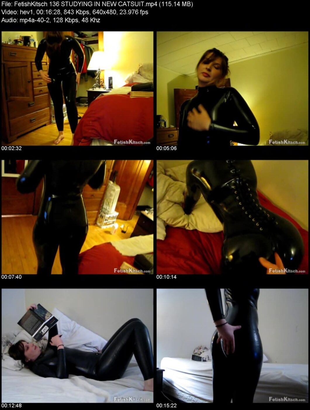 FetishKitsch 136 STUDYING IN NEW CATSUIT
