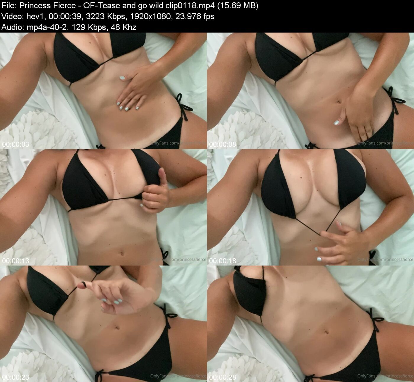Actress: Princess Fierce. Title and Studio: OF-Tease and go wild clip0118