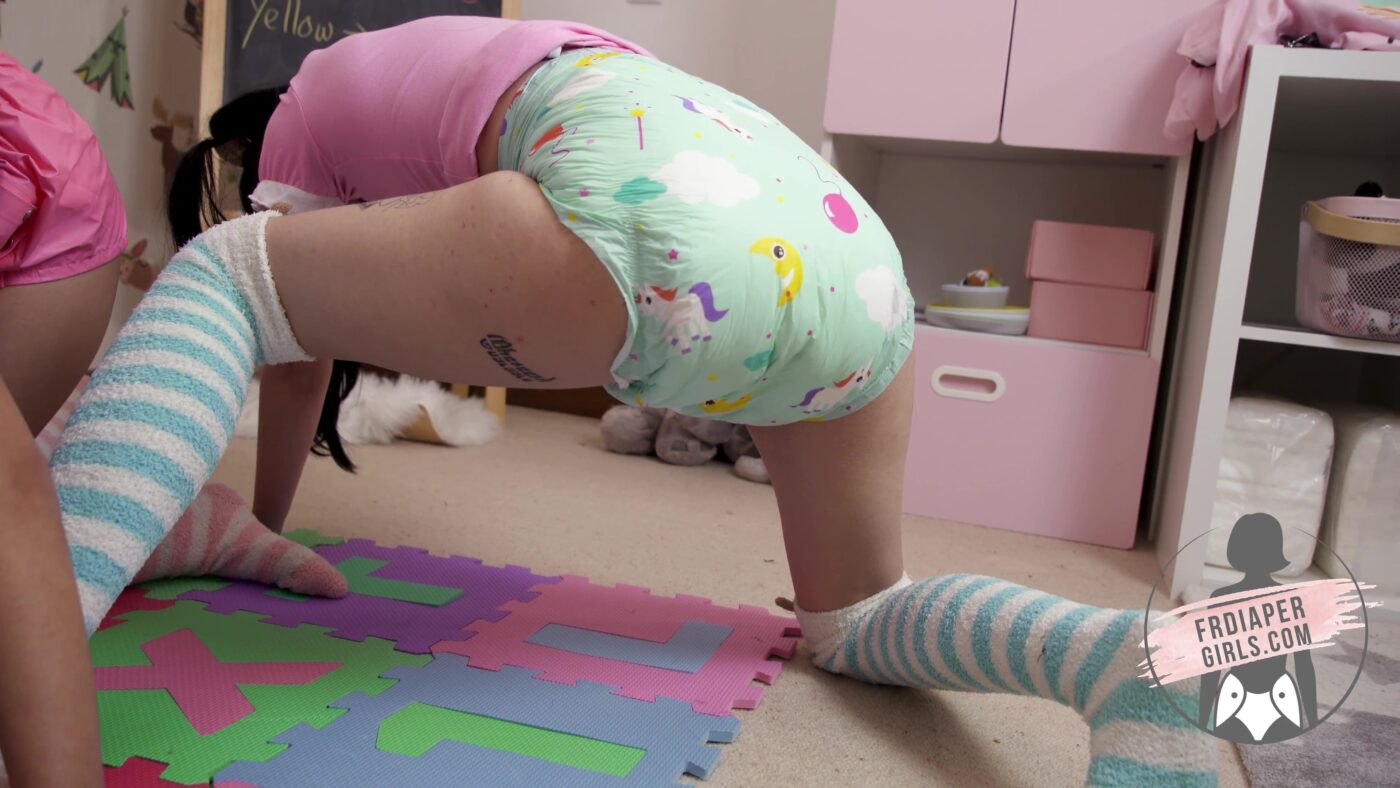 Actress: FRDiapergirls. Title and Studio: Twister in diaper