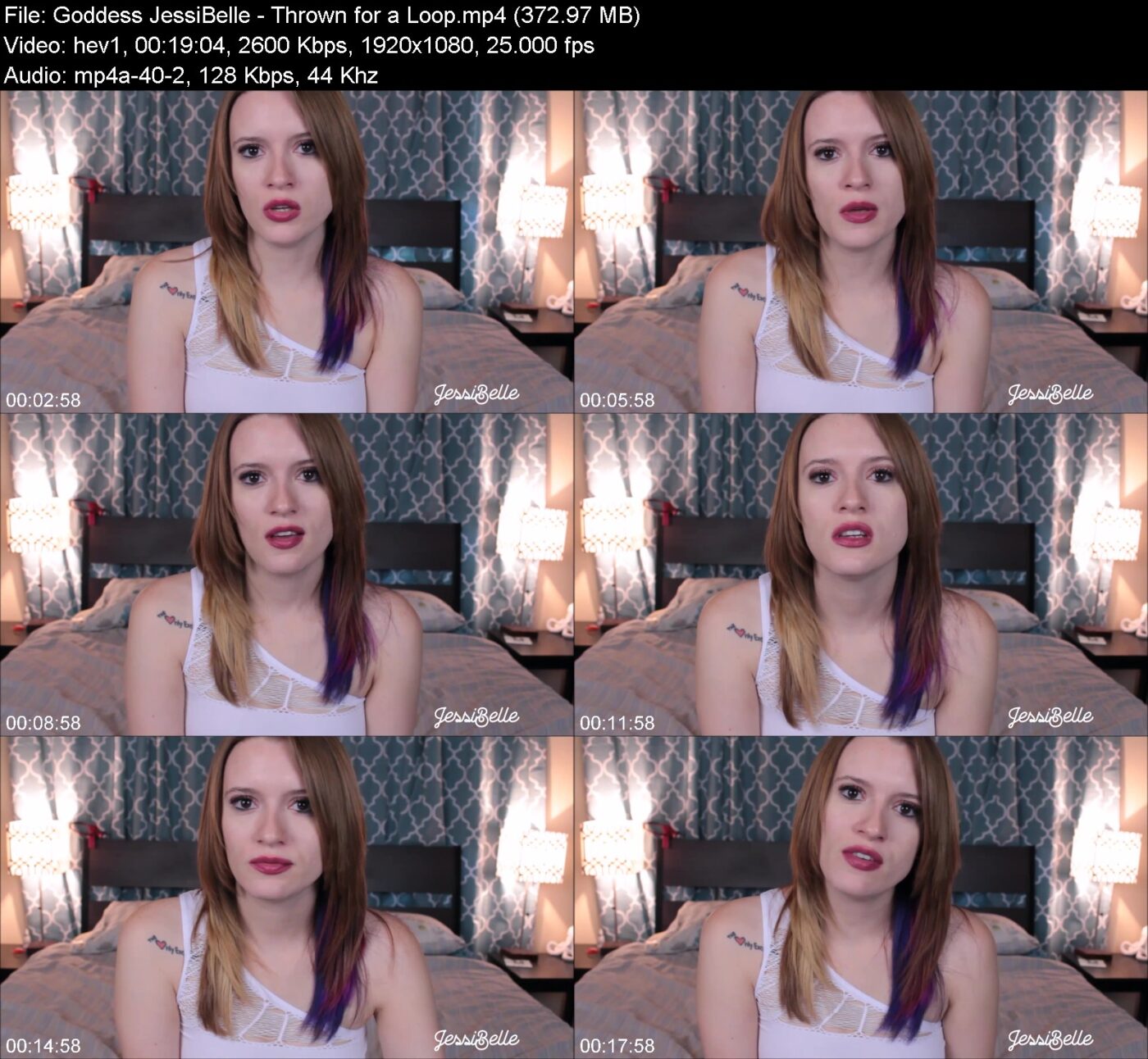 Actress: Goddess JessiBelle. Title and Studio: Thrown for a Loop