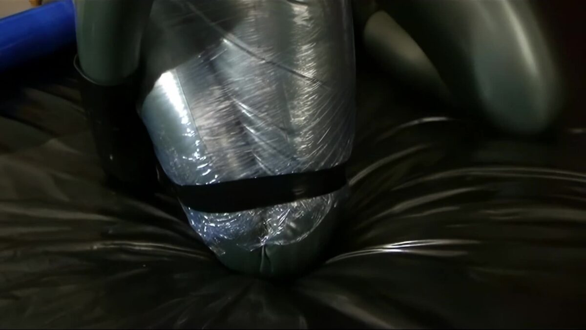 Latex & Tape Cocoon Pt1 in Rubber Passion