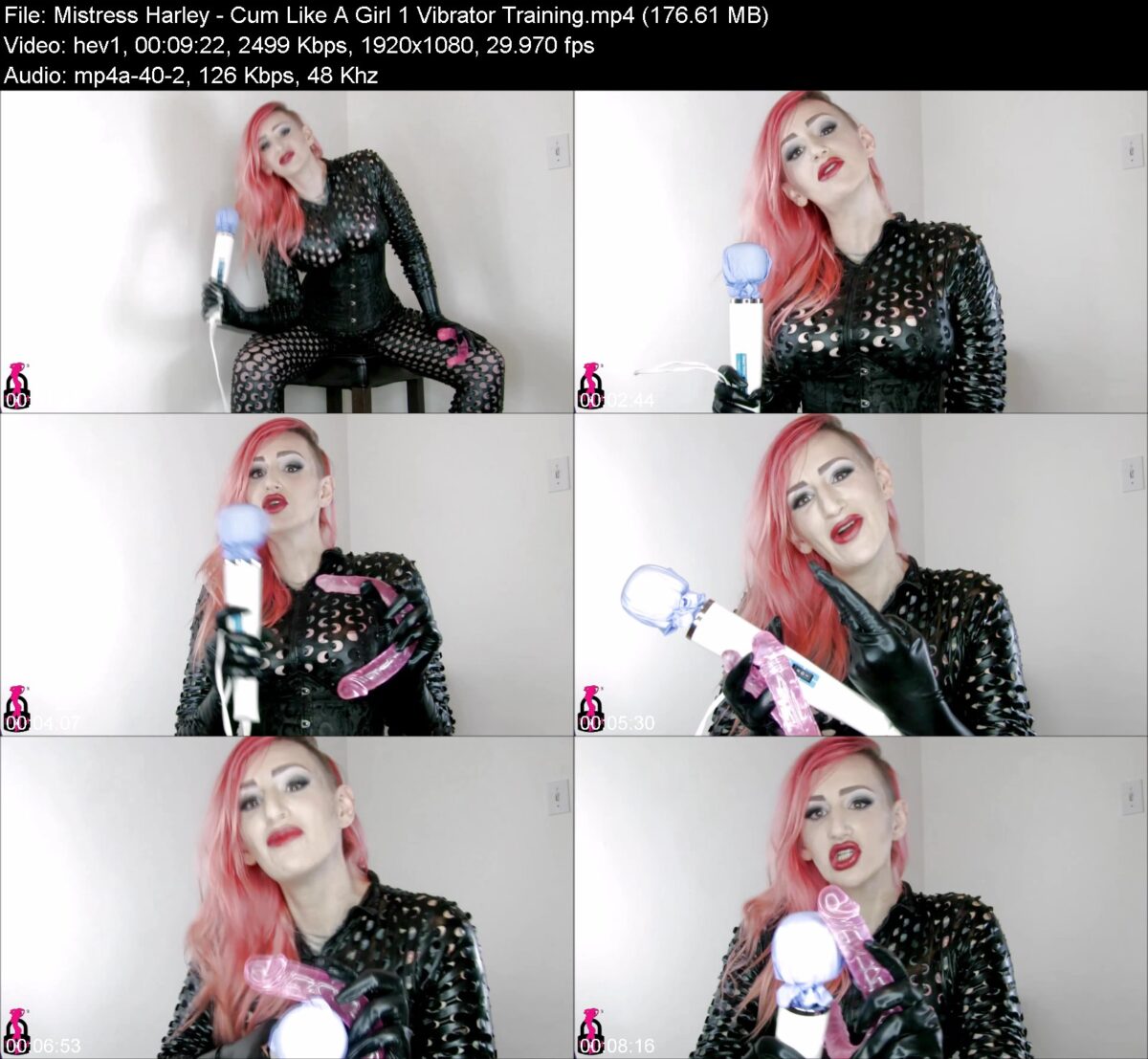 Mistress Harley - Cum Like A Girl 1 Vibrator Training