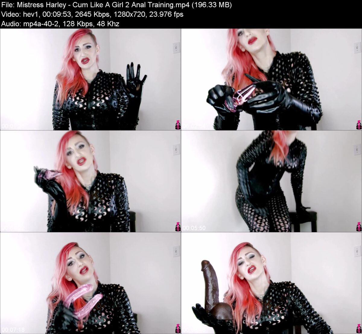 Mistress Harley - Cum Like A Girl 2 Anal Training