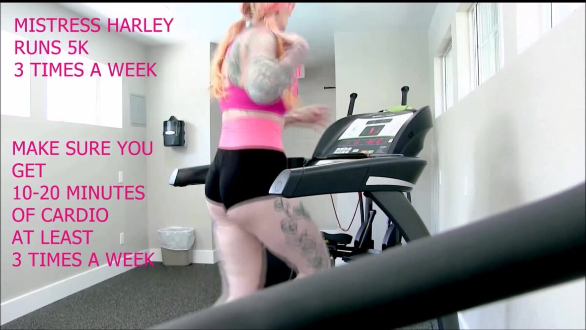 Mistress Harley in Sissy Fitness Workout 1 2
