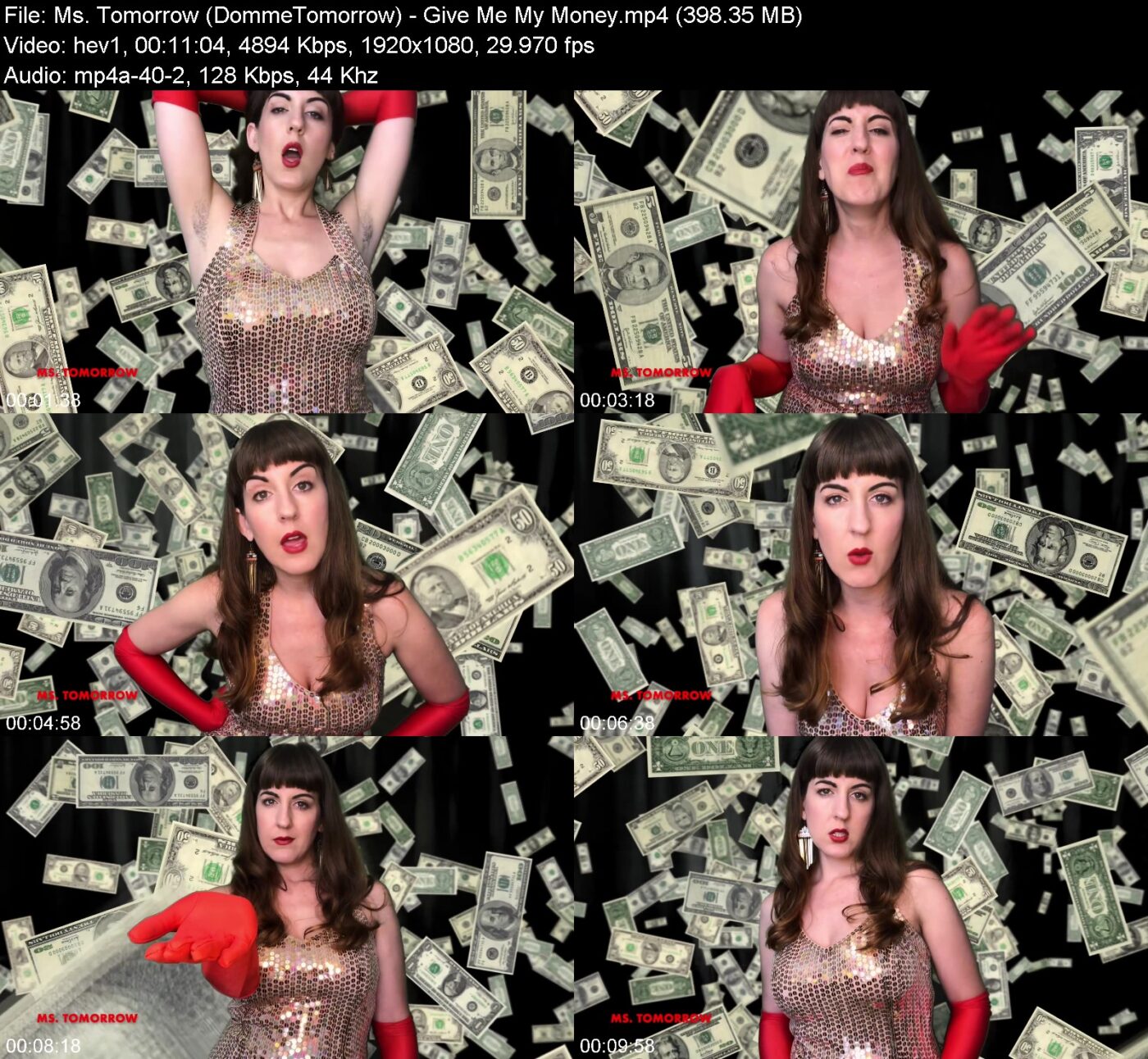 Actress: Ms. Tomorrow (DommeTomorrow). Title and Studio: Give Me My Money