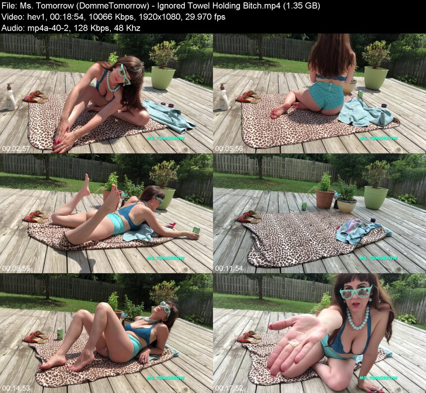 Ms. Tomorrow (DommeTomorrow) in Ignored Towel Holding Bitch