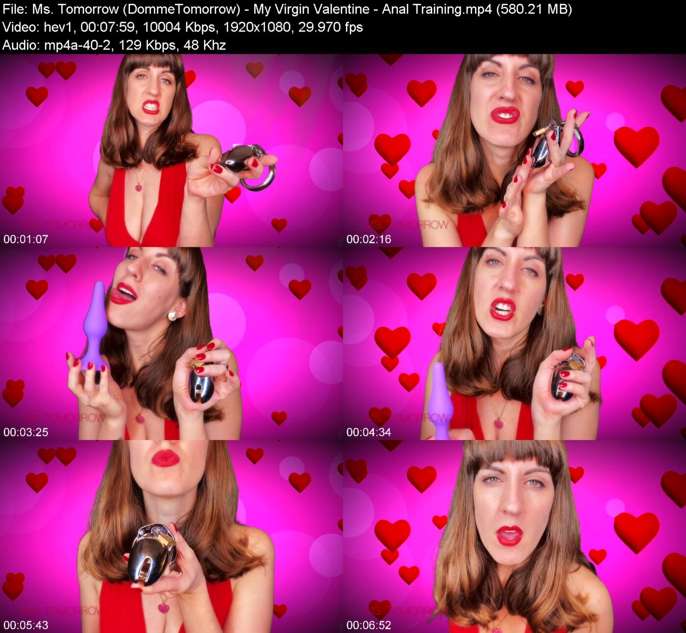 Ms. Tomorrow (DommeTomorrow) - My Virgin Valentine - Anal Training