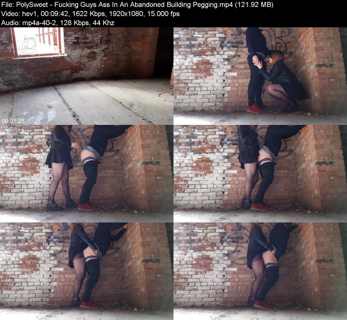 PolySweet in Fucking Guys Ass In An Abandoned Building Pegging