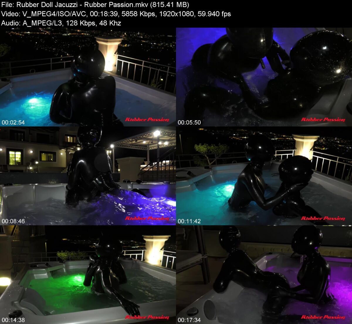 Rubber Doll Jacuzzi in Rubber Passion