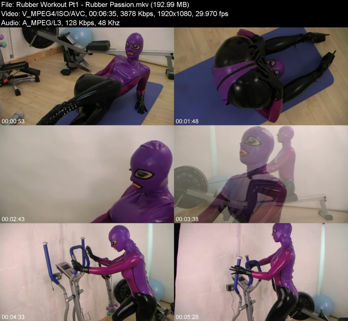 Actress: Rubber Workout Pt1. Title and Studio: Rubber Passion